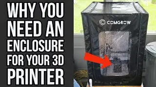 Is The COMGROW 3D PRINTER ENCLOSURE Any Good? I Review & Show How To Assemble Protective Cover Tent