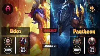 Selfmade EKKO (Jungle) [Dark Harvest] VS PANTHEON - Challenger EUW Patch 10.2