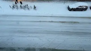 Snö på Södermalm 1 januari 2026