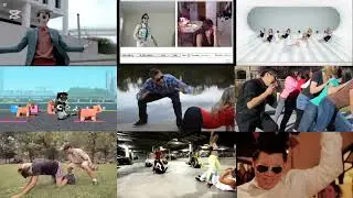 9 Gangnam Style At Once