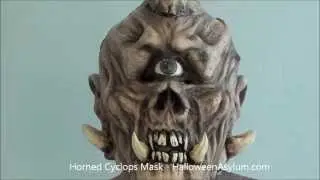 Horned Cyclops Mask - HalloweenAsylum.com