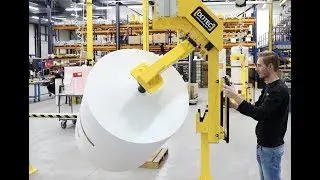 Dotec Non Woven roll handling, Rotate Multiple Rolls by Dotec