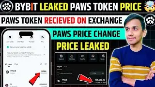 Bybit Exchange Leaked Paws Price 🤯 Paws Token Received On Bybit Bitget Exchange || Paws Token Price