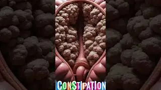 Realistic Human Anatomy Visualization Severe constipation  #3danimation  #science  #shorts