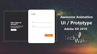 Sign in UI Design and Awesome Prototype Animation | Adobe XD | 2019