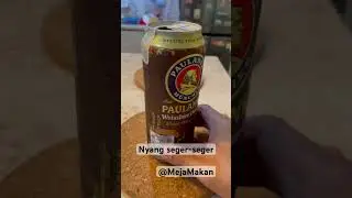 #beer #paulaner #bir #m&uuml;nchen #minuman #dark #wheat #dingin #germany #alcohol #weissbier #kaleng