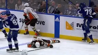 Emil Lilleberg Huge Hit Against Brett Leason