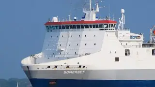 Shipspotting SOMERSET - RoRo cargo ship outbound from harwich 9/6/23