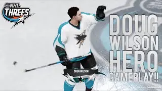 NHL 18 Threes Hero Gameplay: Doug Wilson (Sharks Hero) Gameplay