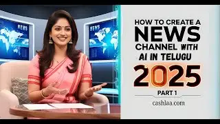 100% Free AI న్యూస్ చానల్ | How To Create A News Channel with AI in Telugu 2025