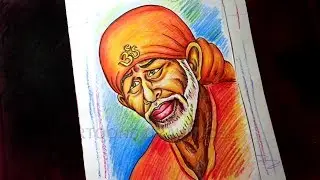 How to Draw SHIRDI SAI BABA Color Drawing