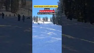 Today hampta pass snowfall update || Manali today #hamptapass #sethan #manali #travel #viralshorts