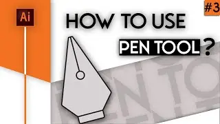 How to use PEN TOOL in Illustrator Tutorial in Hindi.#4