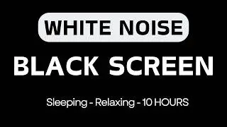 White Noise for Sleep, Study & Relaxation | Continuous Calm Sound | 24 Hour Black Screen