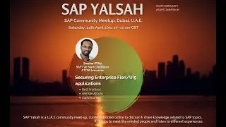 How to Secure Fiori/UI5 application by Sreehari - SAP Yalsah April 2021