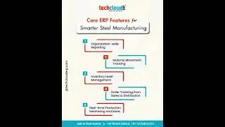 Top ERP Features for Smarter Steel Manufacturing | Tech Cloud ERP