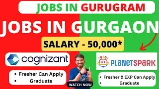 Gurgaon jobs for freshers 2023 | Gurgaon company mein job | Cognizant recruitment 2023 for freshers