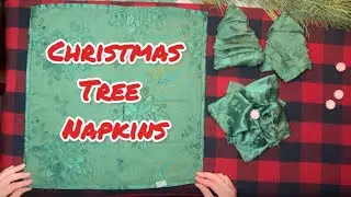 How to fold Christmas Tree napkins 