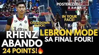Rhenz Abando SINAPIAN ni LEBRON! | MVP MODE sa Final Four! | Letran vs Perpetual | May, 8, 2022