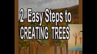 2 Easy Steps to PAINTING  TREES by Arts2 Envision