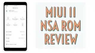 MIUI 11 NSA ROM | REVIEW.......! Features at it's Best🔥