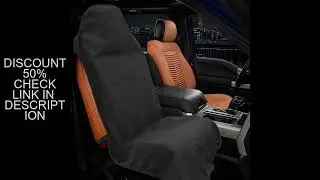 1/2Pcs Car Seat Towel Cover Waterproof with Adjustable Elastic Strap Non-slip Breathable Front Rear