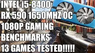 i5 8400 + RX 590 - 1080p Ultra Gaming Benchmarks - 13 Games Tested