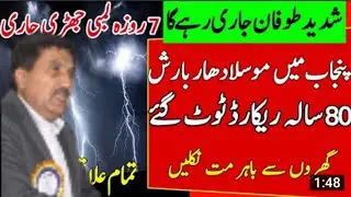 Punjab Big Heavy Thunderstorms Strong Windstorm and Heavy Rain Expected Tonight In Punjab  | Drhanif