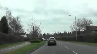 Driving Along Woodgreen Drive, Warndon Villages, Worcester, Worcestershire, England 16th March 2012