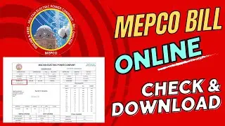 MEPCO Bill Check Online - How To Check MEPCO Bill Online - Download Duplicate Bill