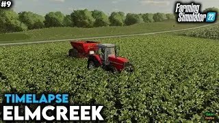 Fertilizing, sowing & Mowing grass for hay - FS22 Timelapse (Elmcreek) | #9
