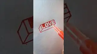 Love word 3d drawing&nbsp;#drawing&nbsp;#art&nbsp;#worddesign&nbsp;#pendrawing