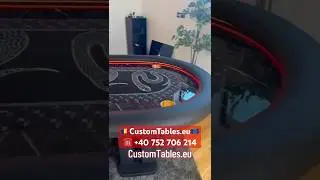 Custom Made Poker Table | CustomTables.eu🇪🇺☎️ +40 752 706 214 | LED Poker Table Unique Model