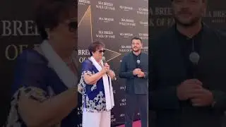 Церемония открытия звёзд М. Магомаеву и Т.Синявской в Баку