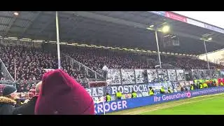 Energie Cottbus-FC Hansa Rostock Stimmung G&auml;stefans 15.12.2024 ,18.Spieltag 3.Liga