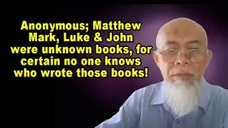 Four Canonical Gospels Are Anonymous Books