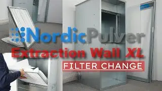 Filter Change: Powder Extraction Wall NordicPulver | Powder Spray Wall | Powder Coating Equipment