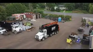 Handling Scrap Metal With 1050XR Truck Mounted Grapple Loader!