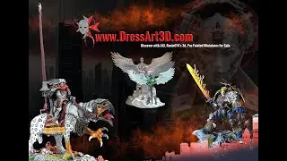 Explore DressArt3D.com's  Online Shop 3D pro-Painted Miniature Section with Aki !