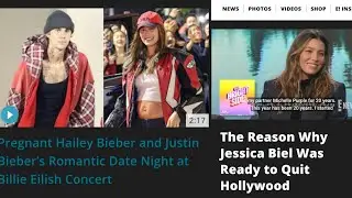 Justin Bieber and pregnant Hailey at billie concert/The reason why Jessica Beil Quit Hollywood?