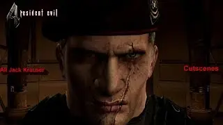 Resident Evil 4 - All Jack Krauser Cutscenes [1080P 60FPS]