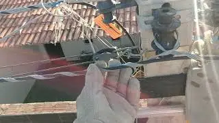 Utilizando laço para ancorar cabo