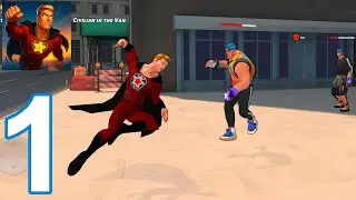 Flying Fuser Rope Fighter Hero &mdash; Прохождение игры, часть 1 &mdash; Введение и обучение (iOS, Android)