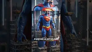 Building a Giant Superman Statue 🦸 Mini Crew Mega Project #superman #statue #miniature #manofsteel