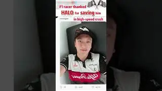 F1 Racer Thanked Halo Device for Saving His Life in High Speed Crash #fyp  #china #f1 #shorts