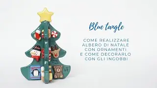 Come realizzare albero di Natale con ornamenti e come decorarlo con gli ingobbi #pottery #clayart