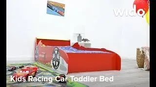 Wido Racing Car Toddler Bed Product Video ( BEDWC)