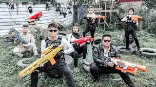 LTT Game Nerf War : Special Police SEAL X Nerf Guns Fight Mr Close Crazy Container Battlefield