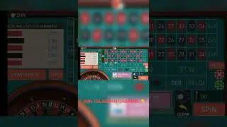 PER SPIN 30$ PROFIT STRATEGY IN ROULETTE 🔥 #roulette II JOIN TELEGRAM CHANNEL 👇