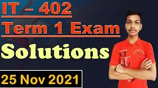 IT 402 Term 1 Paper Solutions || IT 402 Term 1 Exam Solutions || IT 402 Term 1 Answer Key || Term 1